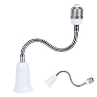Adaptateur d'extension flexible en plastique pour lampe de bureau, douille E27, vente en gros d'usine