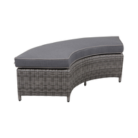 Joye Leisure High End Garden Wicker Daybed Alu Runde Sofa garnitur Outdoor Relax Rattan Multifunktion ssofa garnitur für Country Yard