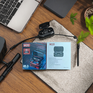 หูฟังไร้สายขนาดเล็ก รุ่น 5.4 สำหรับกีฬา สเตอริโอแบบใส่ในหู TWS พร้อมระบบตัดเสียงรบกวนแบบแอคทีฟ ไฟ LED กันน้ำระดับ IPX6 รองรับการชาร์จแบบย้อนกลับ แบตเตอรี่ใช้งานได้นาน - Product Image 2