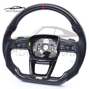 Volant en fibre de carbone en gros pour <span class=keywords><strong>Audi</strong></span> A3 A4 A5 A6 A7 A8 S3 S4 S5 <span class=keywords><strong>S6</strong></span> Q5 SQ5 SQ7 SQ8 2017-2018 - Product Image 3