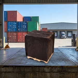 Bâche de protection <span class=keywords><strong>translucide</strong></span> en maille warp, perméable à la lumière, coupe-vent et imperméable en PE pour palettes, idéale pour l'extérieur - Product Image 1