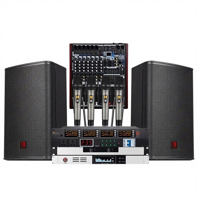 6inch Professional Conference Speaker Set Neodymium Metal 120W Output Power 8 Ohm Impedance Multimedia Classroom Audio