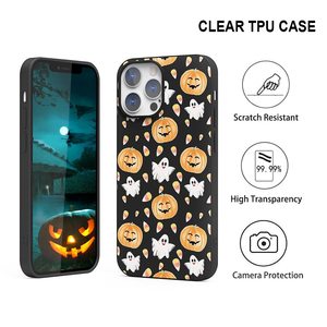 Custodia per telefono Ghost Halloween dal Design personalizzato per iPhone 14 13 12 11 Pro Max X XS XR 7 8 Plus - Product Image 4