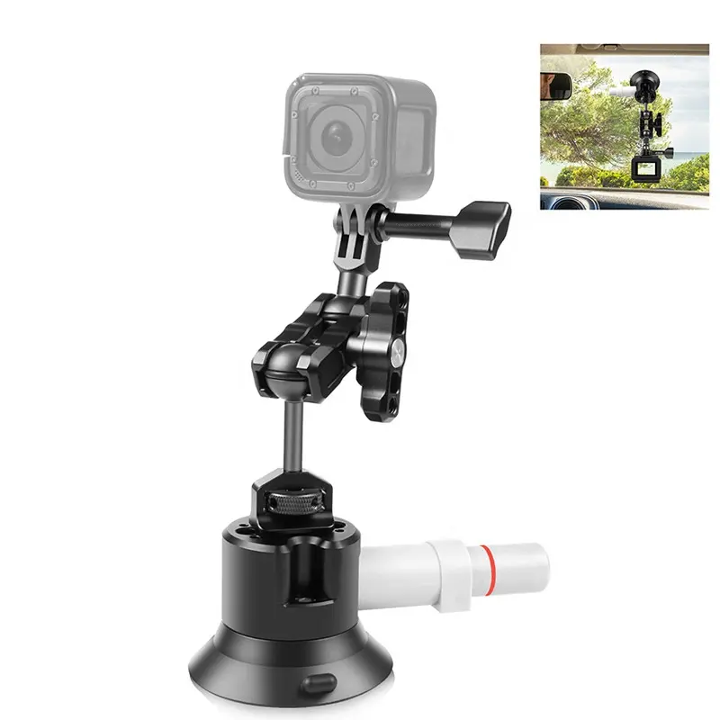 Takenoken Mini Video Camera Accessories Photography Go Pro Vacuum Aluminum Alloy Mount Bracket Magic Arm with Pump Suction Cup