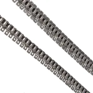 Endüstriyel özelleştirilmiş esnek düzen standart kısa Pitch paslanmaz çelik zincir bükme konveyör zinciri