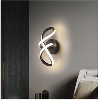 JACKSUN lámpara de pared sencilla creativa nórdica moderna para dormitorio, sala de estar, pasillo, luz LED de lujo, lámparas de pared de fondo de cabecera