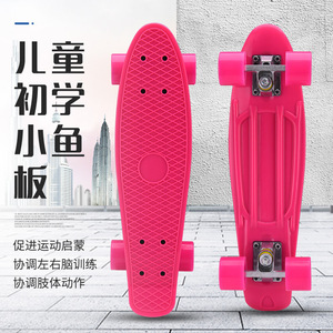 Autre planche à roulettes portable en plastique de 22 pouces en forme de bâtonnet de glace pour adulte, couleur vert-jaune, style tendance - Product Image 2