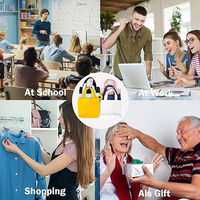 Vente en gros de petit sac cabas d'artiste en toile de luxe Sac à provisions réutilisable en toile de coton imprimé de logo personnalisé Nouveau design