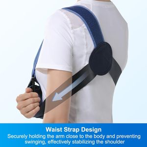 Cánh tay Sling Vai Immobilizer cho phụ nữ và nam giới, phù hợp với trái hoặc phải cánh tay-rotator Cuff hỗ trợ Brace y tế Sling cho vai - Product Image 2