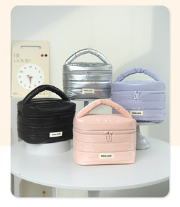 กระเป๋าเครื่องสำอางแบบพกพา OEM ODM ความจุขนาดใหญ่ ทำจากหนัง PU เป็นมิตรกับสิ่งแวดล้อม สำหรับจัดเก็บเครื่องสำอางและลิปสติก เหมาะสำหรับการเดินทาง - Product Image 6