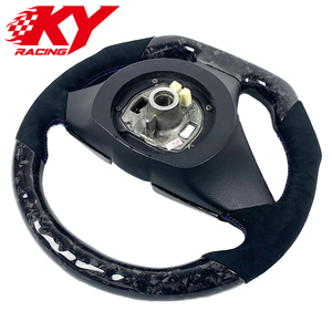 Volante deportivo LED RPM de fibra de carbono forjado personalizado con cuero negro, adecuado para BMW E60 E61 E63 E64 E66 M5 M6 X5 - Product Image 3