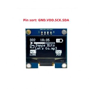 Module OLED 1,3 pouces, écran couleur 128x64 SPI/IIC I2C, communication couleur, module d'affichage OLED LCD LED 1,3 pouces blanc/bleu - Product Image 3