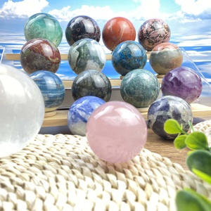 Esferas de Cristal Naturales Variadas al por Mayor, Piedra de Cristal Curativa, Bola de Cuarzo, Esferas de Materiales Mixtos para Decoración Fengshui, Regalo - Product Image 6