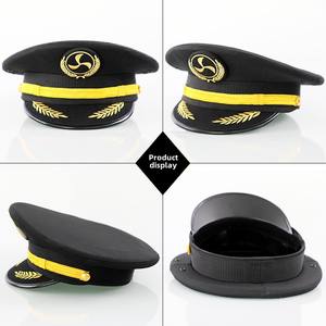 Gorra <span class=keywords><strong>de</strong></span> aviación <span class=keywords><strong>de</strong></span> seguridad grande unisex al por mayor, sombrero <span class=keywords><strong>de</strong></span> Jazz inspirado, ropa informal para adultos inspirada en el sombrero <span class=keywords><strong>de</strong></span> la tripulación del capitán - Product Image 3