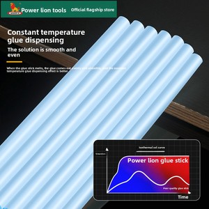 パワーライオン天然ゴムホットメルト接着剤スティック高粘着強力7mm/11mm透明接着剤ストリップ家庭用プラスチックグルーガン - Product Image 2