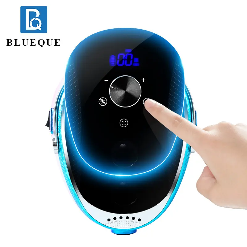 Blueque Professional35000RPM電動ネイルドリル低ノイズ充電式50WポータブルEfileネイルドリルアクリルネイル用