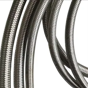 For Air Compressor Discharge PTFE Stainless Steel Braided PTFE Pipe Flexible Tube PTFE Hose