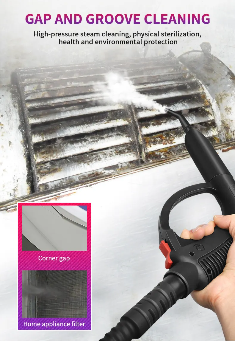 CVCS40 40L ticari ıslak vakum taşınabilir sıkacağı profesyonel buhar halı temizleyici temizleme makinesi temizleme makinesi için