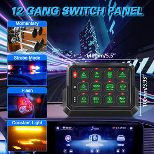 Panel <span class=keywords><strong>de</strong></span> Control <span class=keywords><strong>de</strong></span> Luces Auxiliares Impermeable <span class=keywords><strong>de</strong></span> 12V, Panel <span class=keywords><strong>de</strong></span> Interruptores Inalámbrico Todoterreno <span class=keywords><strong>de</strong></span> 12 Canales con Sistema <span class=keywords><strong>de</strong></span> Relés <span class=keywords><strong>de</strong></span> Control <span class=keywords><strong>de</strong></span> Circuito - Product Image 6