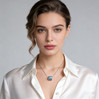 Collier Rond Vintage de Luxe Léger à la Française - Ras-de-cou Exquis et Élégant - Design de Niche, Chaîne de Col Simple et Tendance