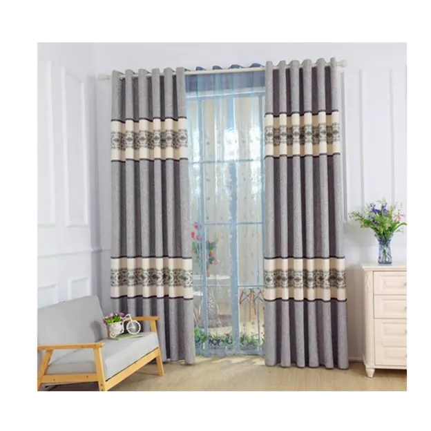 Cortinas dormitorio Luxuosas Para la Sala E Quarto tarzı oturma odası yatak odası ev noel perde Valance ile tasarımlar