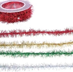 Guirlande de Noël miniature en tinsel, nouvelle conception Yuyang, à faire soi-même, ornement suspendu pour la décoration de l'arbre de Noël - Product Image 2