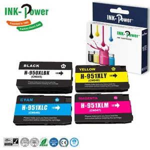 950 951 XL 950XL 951XL Ancre Cartouche Kartrid Tinta Inkjet Warna Kompatibel Encre untuk HP950XL HP950 Printer HP Officejet 8620