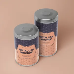 Изготовленные на заказ металлические алюминиевые герметичные сахарные банки, мини-чай, печать логотипа на заказ, маленькая металлическая банка для кофе