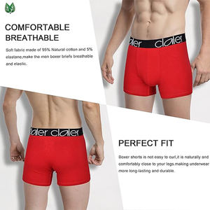 पुरुषों के लुभावनी सूती बॉक्सर शॉर्ट्स, स्पोर्ट्स अंडरवियर और पुरुषों के लिए आकस्मिक मुक्केबाजों - Product Image 3