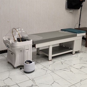 เก้าอี้สระผมเคลื่อนที่ KISEN รุ่น Hottest Salon Furniture พร้อมอ่างสระผมแบบพกพา ระบบนวดน้ำบำบัด สำหรับสปาผมและศีรษะ แบบไม่ใช้ท่อ - Product Image 4