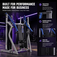 Machine de musculation professionnelle BM à double station avec poids, pour la musculation, l'entraînement de force et le fitness, presse à pectoraux et épaules assise