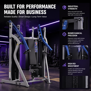 Machine de musculation professionnelle BM à double station avec poids, <span class=keywords><strong>pour</strong></span> la musculation, l'entraînement de force et le fitness, presse à pectoraux et épaules assise - Product Image 2