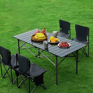 Conjunto <span class=keywords><strong>de</strong></span> <span class=keywords><strong>Mesa</strong></span> y Sillas Plegables para Campamento y Aventuras al Aire Libre - Product Image 2