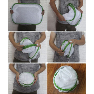 Grande Cage d'<span class=keywords><strong>habitat</strong></span> papillon en maille pliable Enceinte d'observation d'insectes portable pour enfants Net House avec porte à fermeture éclair - Product Image 6