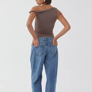 Haut torsadé froncé Khaki Luxe <span class=keywords><strong>Bree</strong></span> - Product Image 5