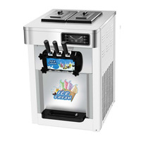 Commerciële Automatische Tafel Top Drie Smaak Softijsmachine Voor Het Maken Van Ijs Machine