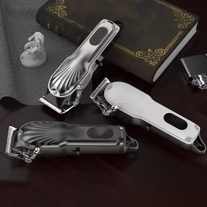 <span class=keywords><strong>Tondeuse</strong></span> à cheveux <span class=keywords><strong>professionnelle</strong></span> rechargeable sans fil électrique en acier inoxydable avec batterie 1500 mAh et LED pour hommes - Product Image 6