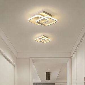 Lámpara de Techo LED Moderna Negra para Pasillo Interior, Lámpara de Techo Cuadrada Moderna para Dormitorio, Sala de Estar - Product Image 4