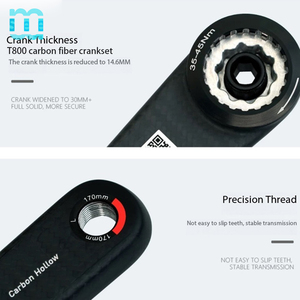 Manivelle SeeMore 155-175 mm <span class=keywords><strong>Easton</strong></span> 24 mm en alliage de titane, pédalier léger 350 g pour vélos de route en carbone - Product Image 5