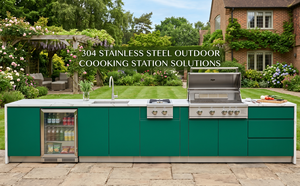 <span class=keywords><strong>Cuisine</strong></span> barbecue extérieure  et station <span class=keywords><strong>de</strong></span> grill pour villas Four électrique encastré sur mesure et gril en acier inoxydable - Product Image 2