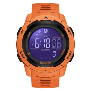 Oem Accept Sanda 2145 New Fashion Men's Electronic Watch Fashion Luminous H Multi-function Sport Waterproof Student Watch Reloj