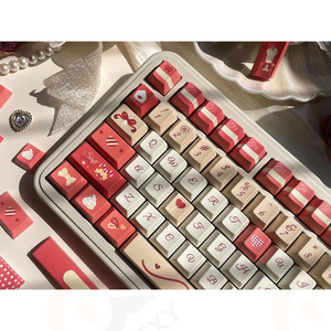 Kem và Trà đen theo chủ đề Keycap Set, cá nhân Keycap OEM tùy biến, thích hợp cho bàn phím MX, vật liệu PBT - Product Image 3