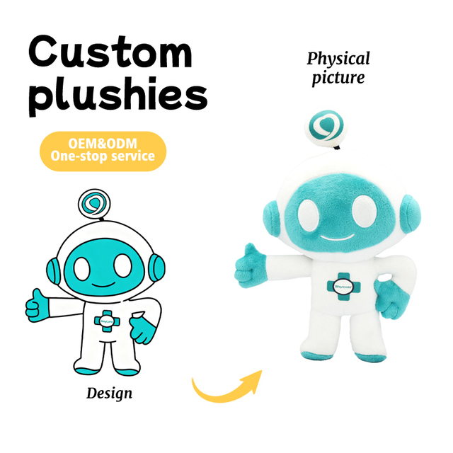 Customized Robot Dolls, Robot Plush Toys, Details Can Be Modified, Souvenirs for Science and Technology Activities.