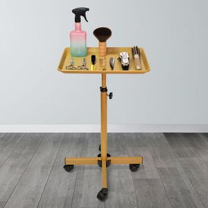 <b>Hair</b> Salon <b>Trolley</b> Tray Hairdressing Salon Working <b>Trolleys</b> Cart Holder Gold Salon Furniture Mobile Kitchen Modern Things - Product Image 2
