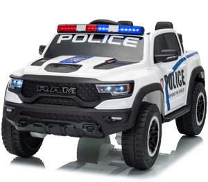 Camioneta Eléctrica Infantil con Licencia Oficial de la <span class=keywords><strong>Policía</strong></span> RAM para Niños de 3 a 8 Años, 12V, Motor Dual de 35W, Control Remoto 2.4G, Ruedas de EVA - Product Image 1