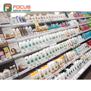 ชั้นวางวิกผมหรูหรา วัสดุไม้และกระจก หลายชั้น สำหรับร้านขายวิกผม - Product Image 3