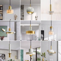 Lustre suspendu moderne nordique pour chambre à coucher, chevet, cuisine, restaurant, bar, comptoir, luminaires suspendus en marbre