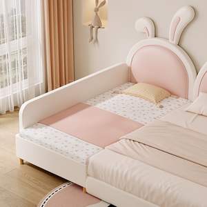 Letto <span class=keywords><strong>per</strong></span> Bambine Design Principessa, Letto Piccolo Allargato con Sponda di Sicurezza, Design Moderno <span class=keywords><strong>per</strong></span> Camera da Letto e Soggiorno - Product Image 4