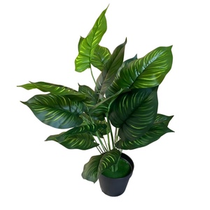 Vente en gros de 75cm de feuilles vertes de lierre artificielles en plastique PE soie écologique petites <span class=keywords><strong>plantes</strong></span> pour la maison bureaux mariages hôtels - Product Image 4