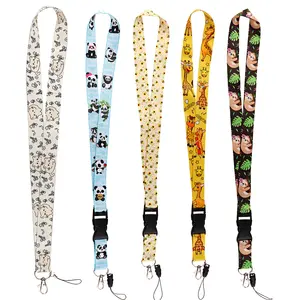 Kartun Tahan Lama Panjang Lanyard Grosir Lintas Batas Promosi Perdagangan Luar Negeri Gantungan Kunci Kustom Dilepas Lanyard